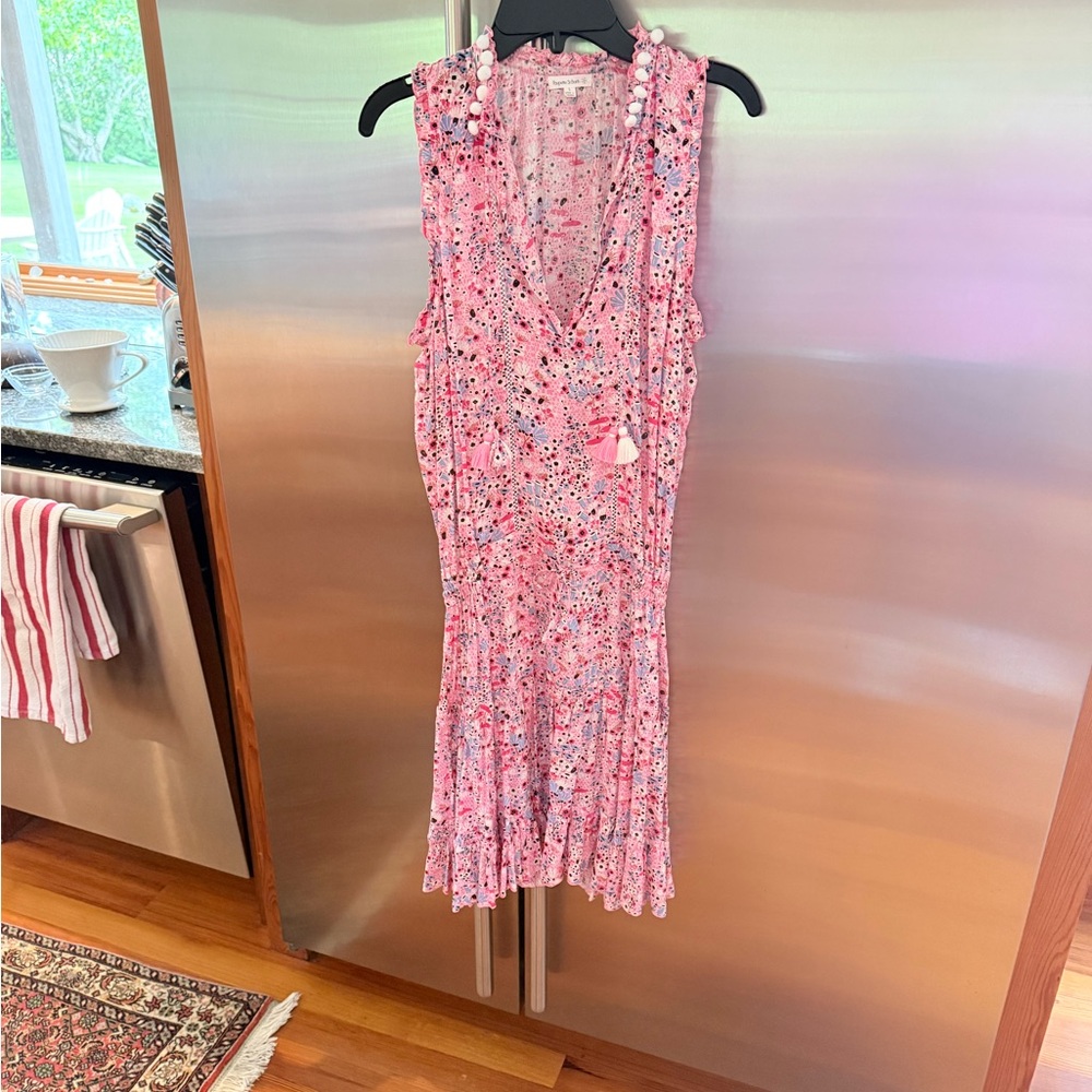 Floral Pink Sleeveless Dress